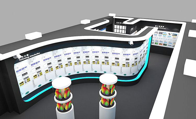 華天科技展廳設計案例3